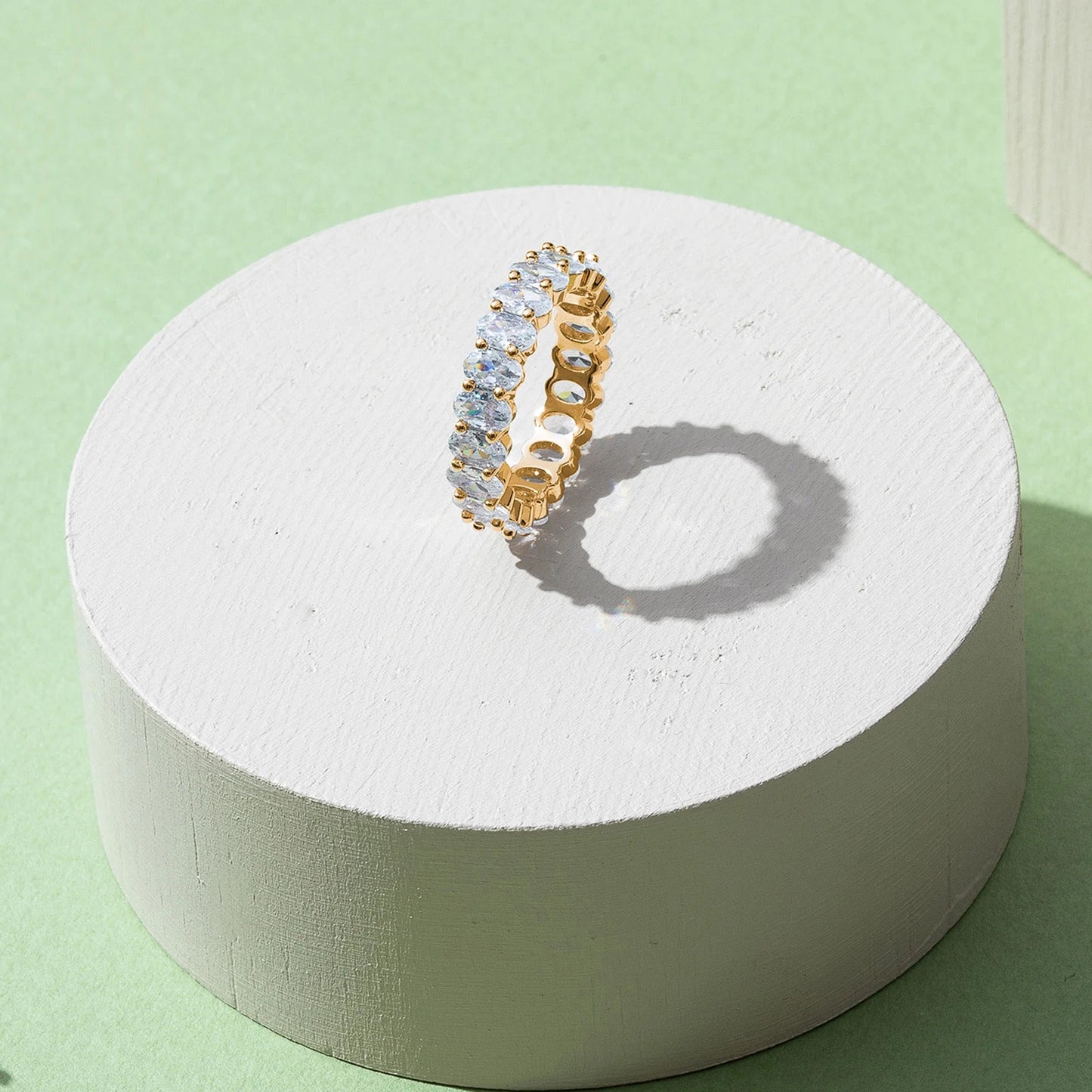 14K Yellow Gold Plated Stackable Love Ring