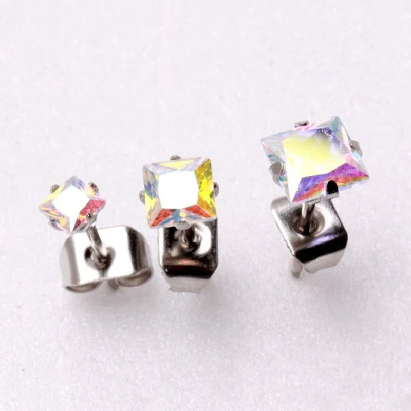 Stainless Steel Aurora Borealis Earrings