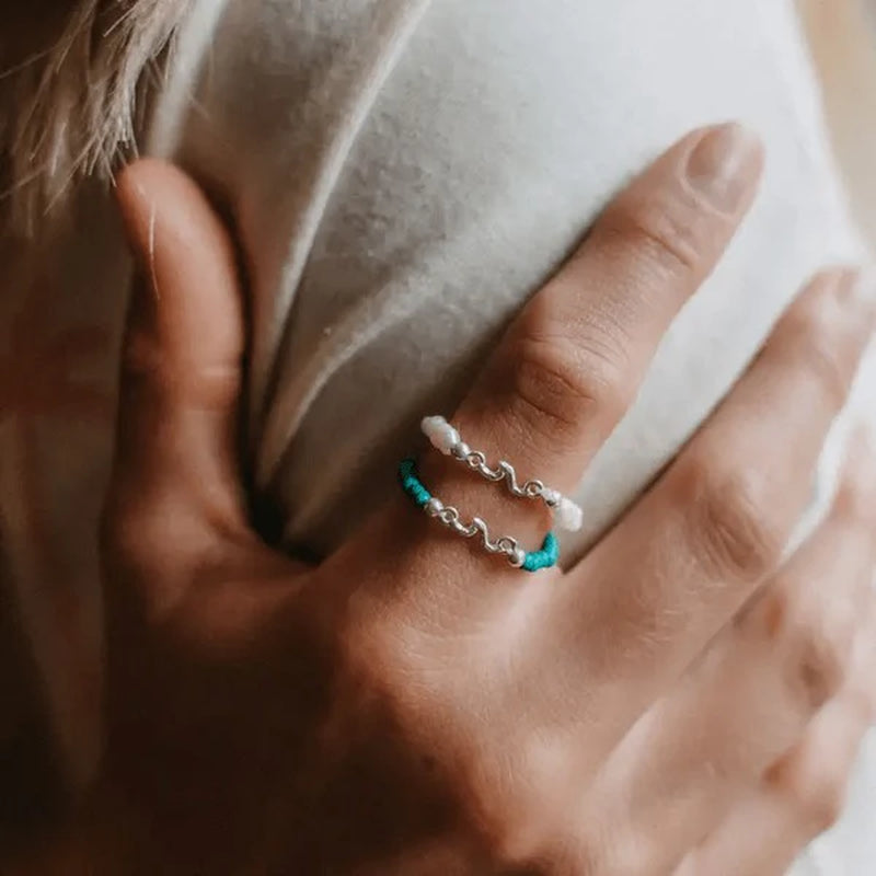Wave Stone Stretch Ring