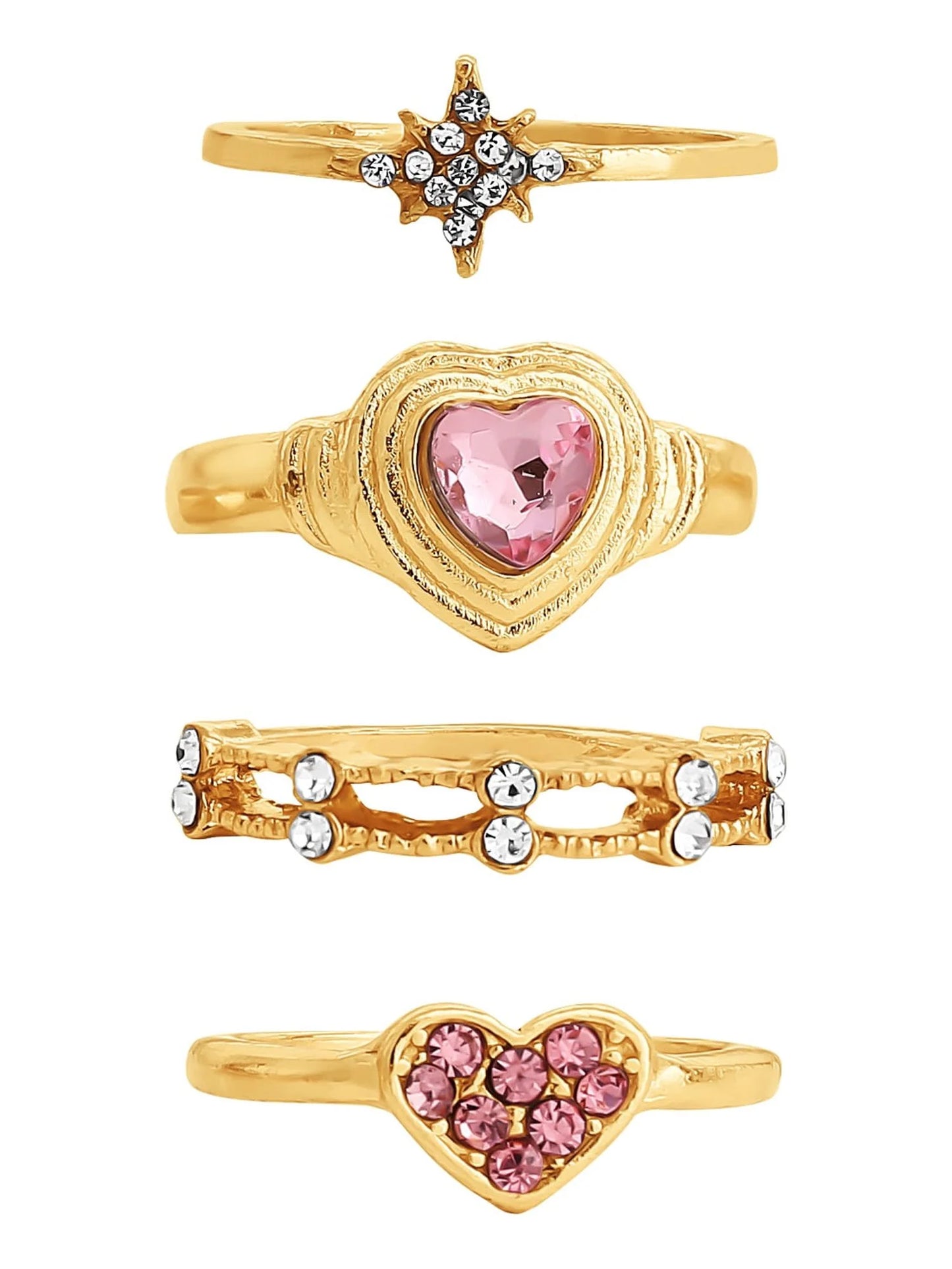Heart Ring Set