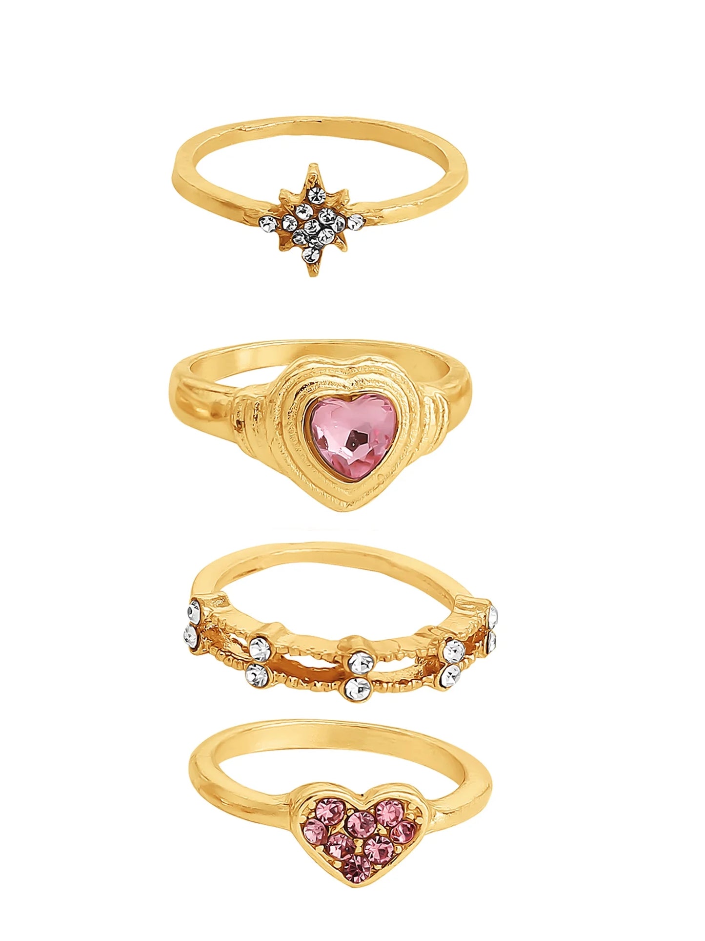 Heart Ring Set
