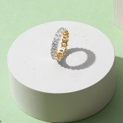 14K Yellow Gold Plated Stackable Love Ring