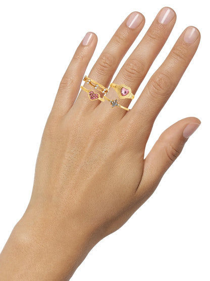 Heart Ring Set