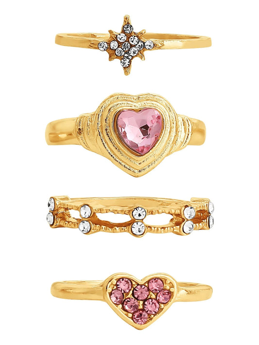 Heart Ring Set