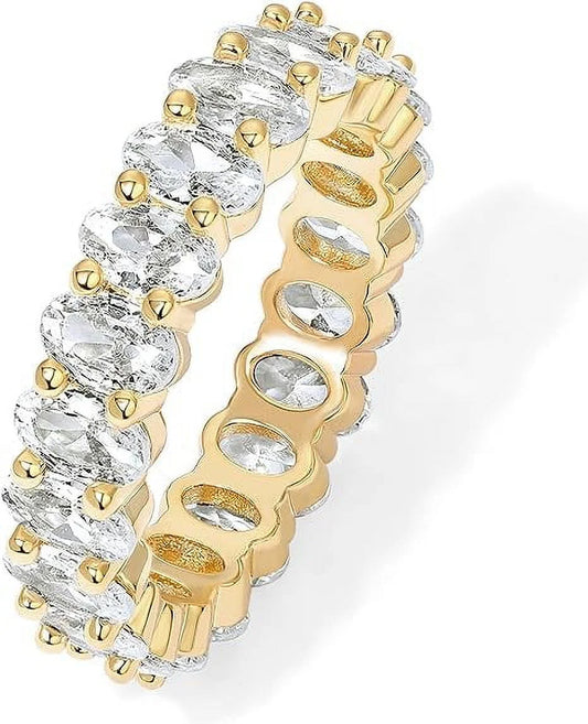 14K Yellow Gold Plated Stackable Love Ring